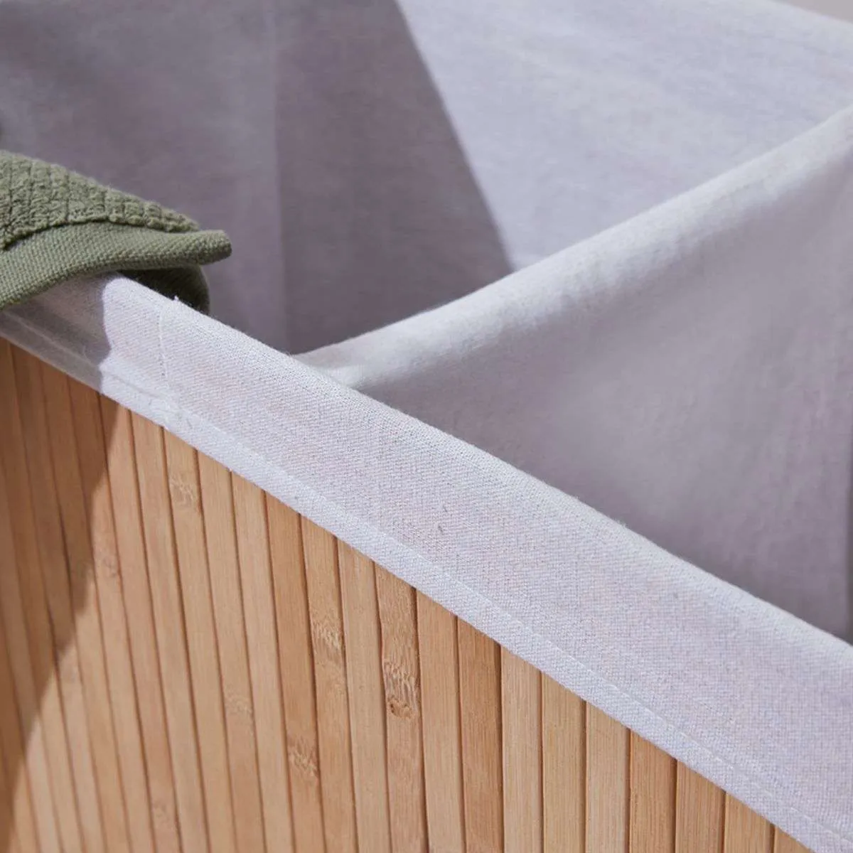 Kata Double Laundry Hamper Mocka