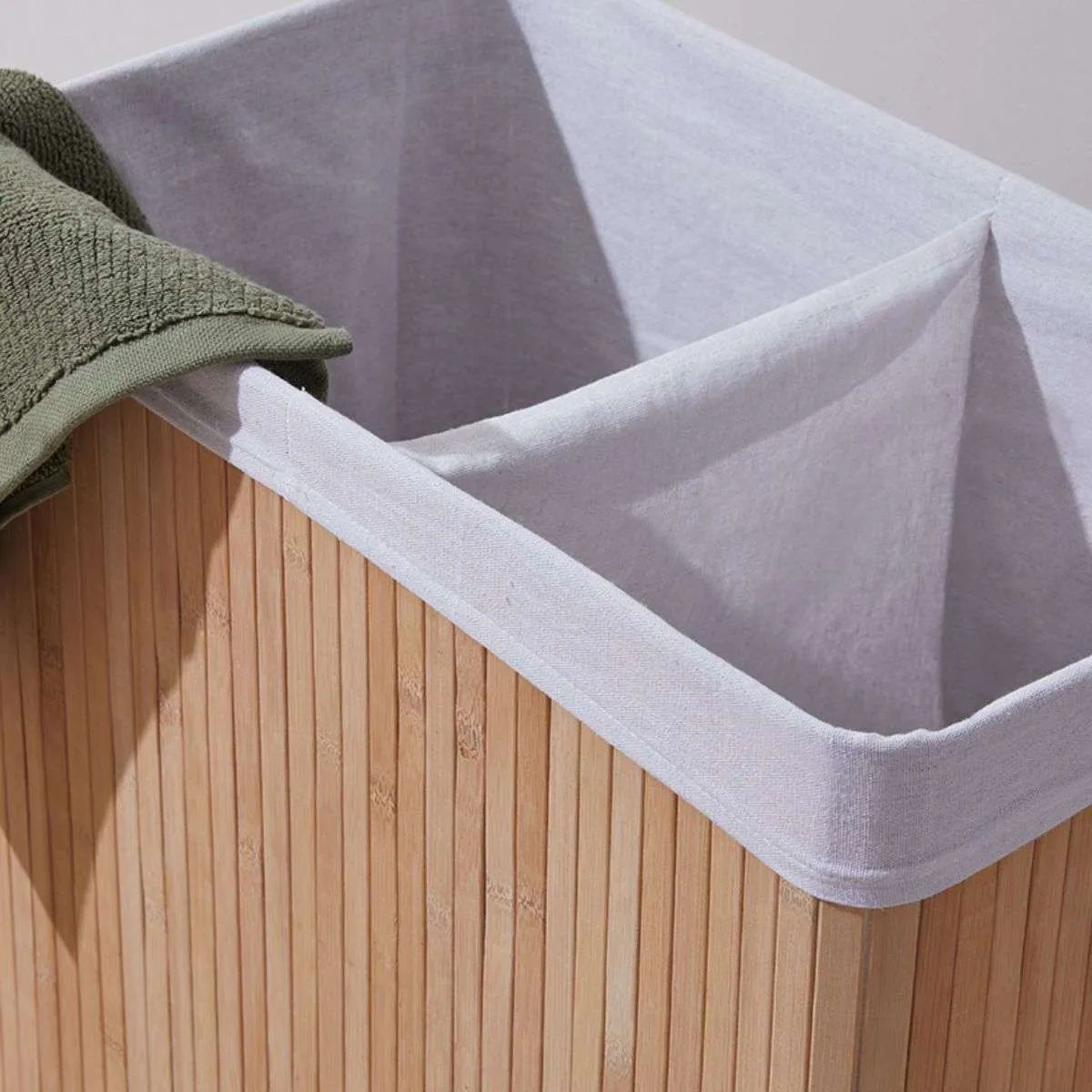 Kata Double Laundry Hamper Mocka