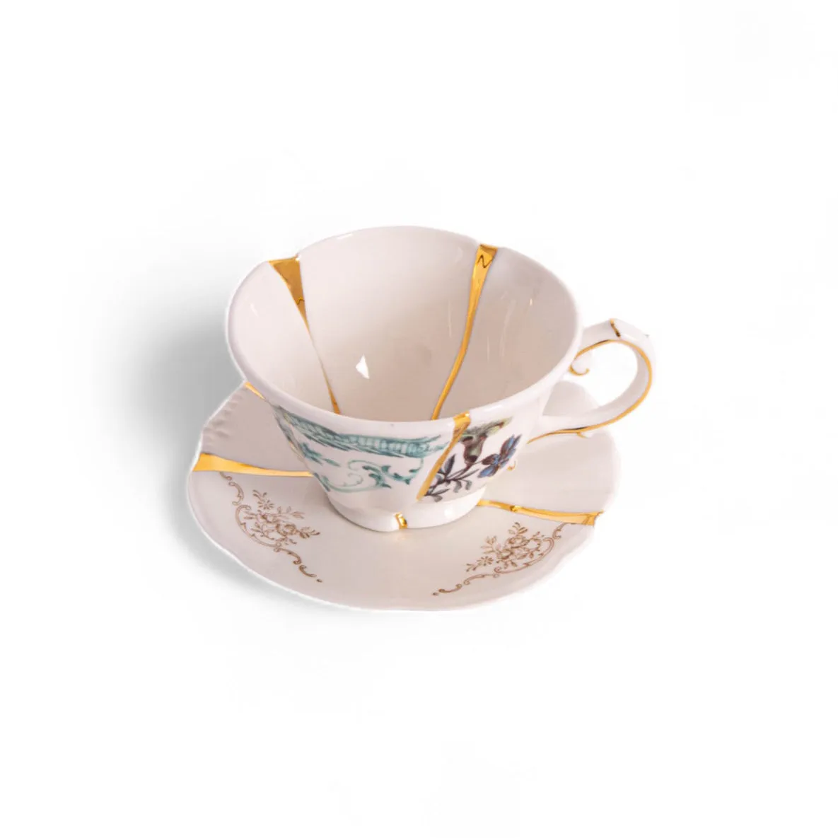 Kintsugi Tea Cup and Saucer