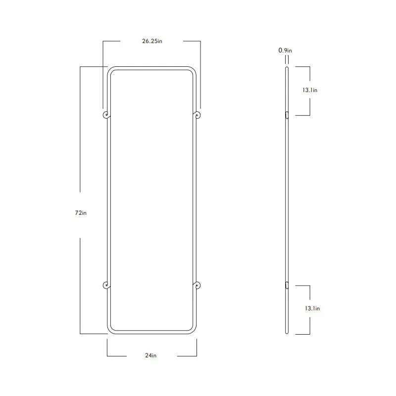 Knot Rectangular Mirror