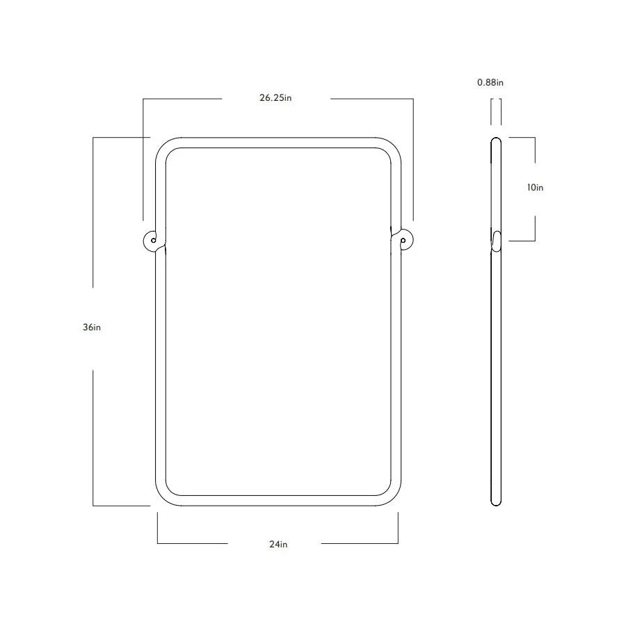 Knot Rectangular Mirror