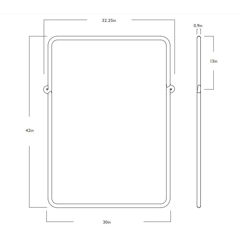 Knot Rectangular Mirror