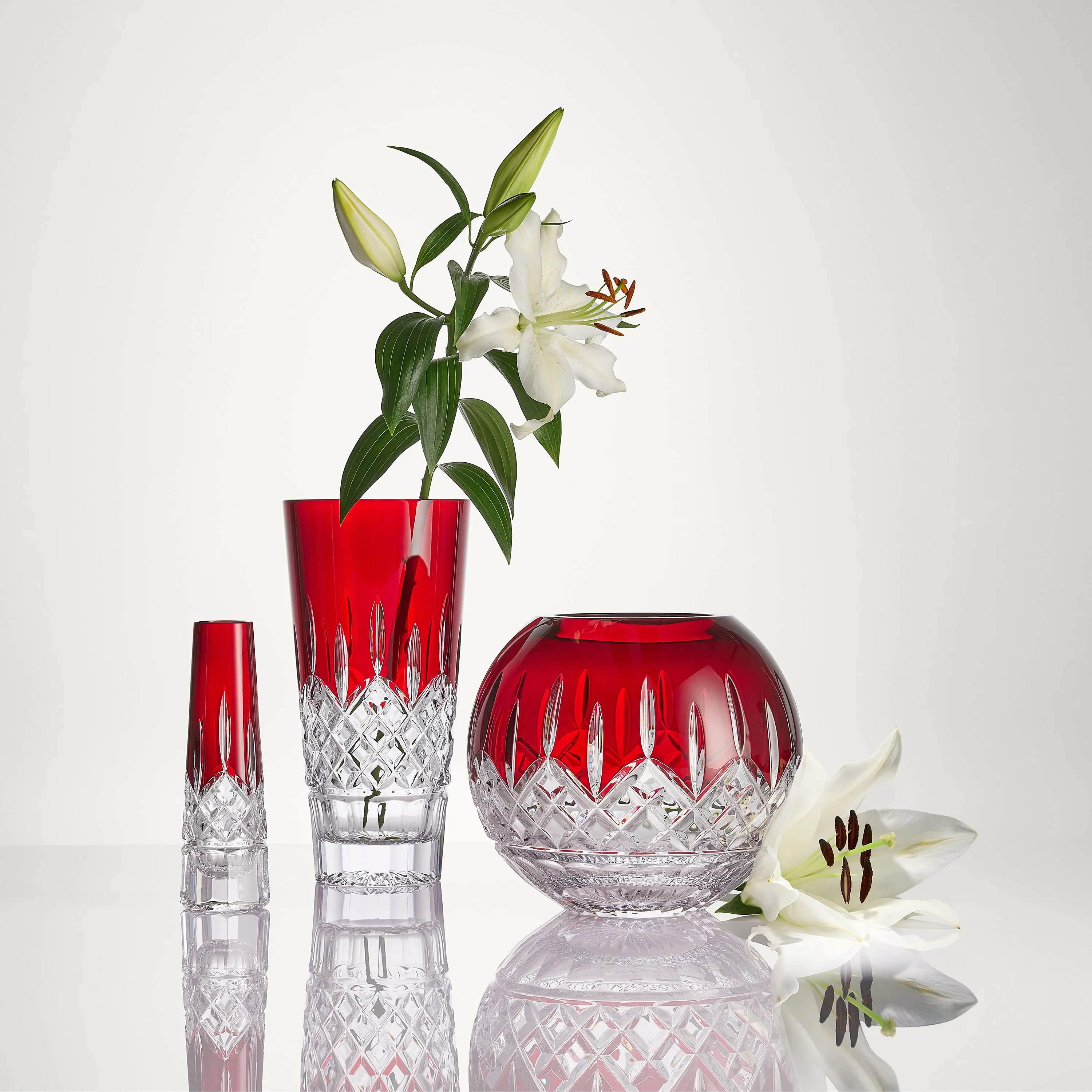 Lismore Red Bud Vase