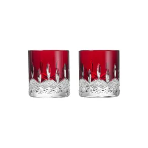 Lismore Red Straight Tumbler (Set of 2)