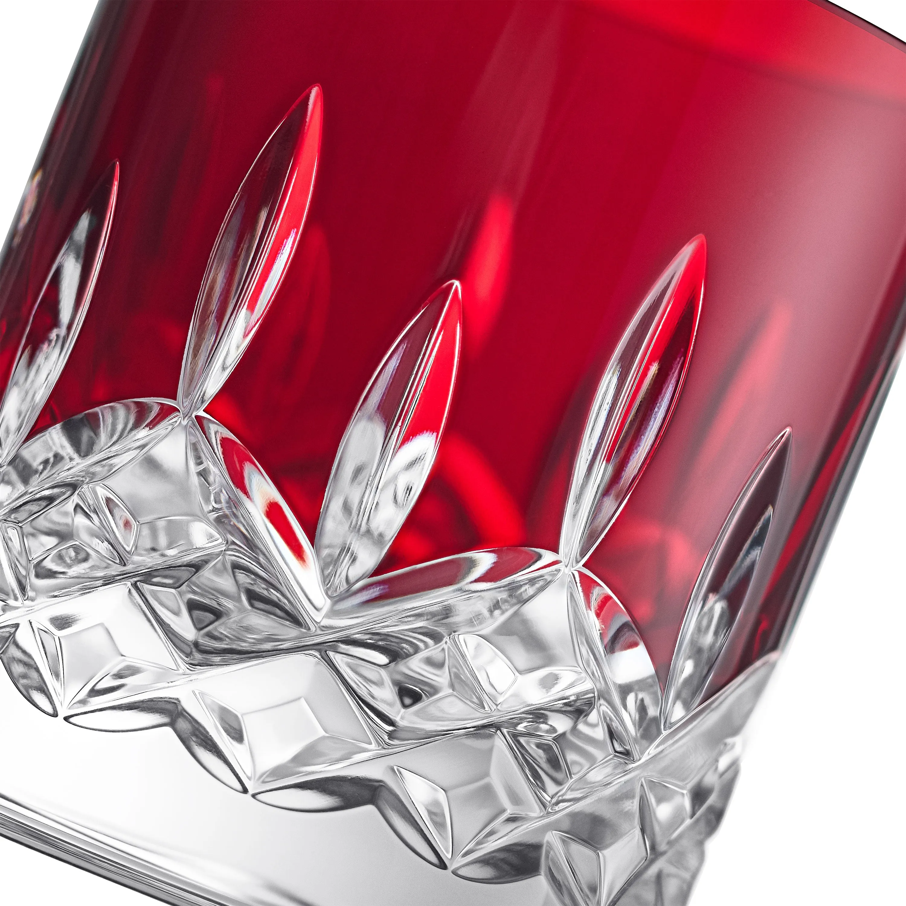 Lismore Red Straight Tumbler (Set of 2)
