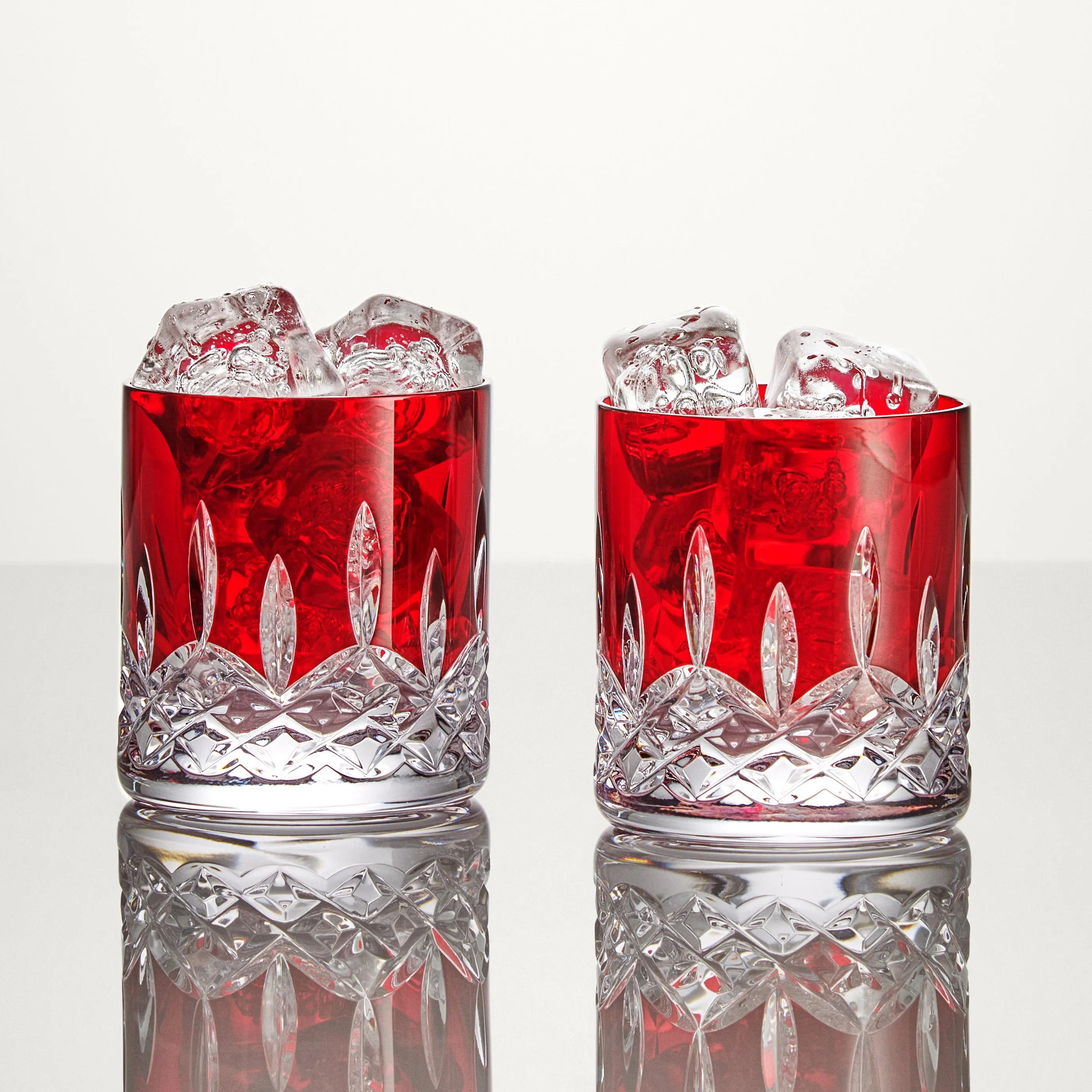 Lismore Red Straight Tumbler (Set of 2)