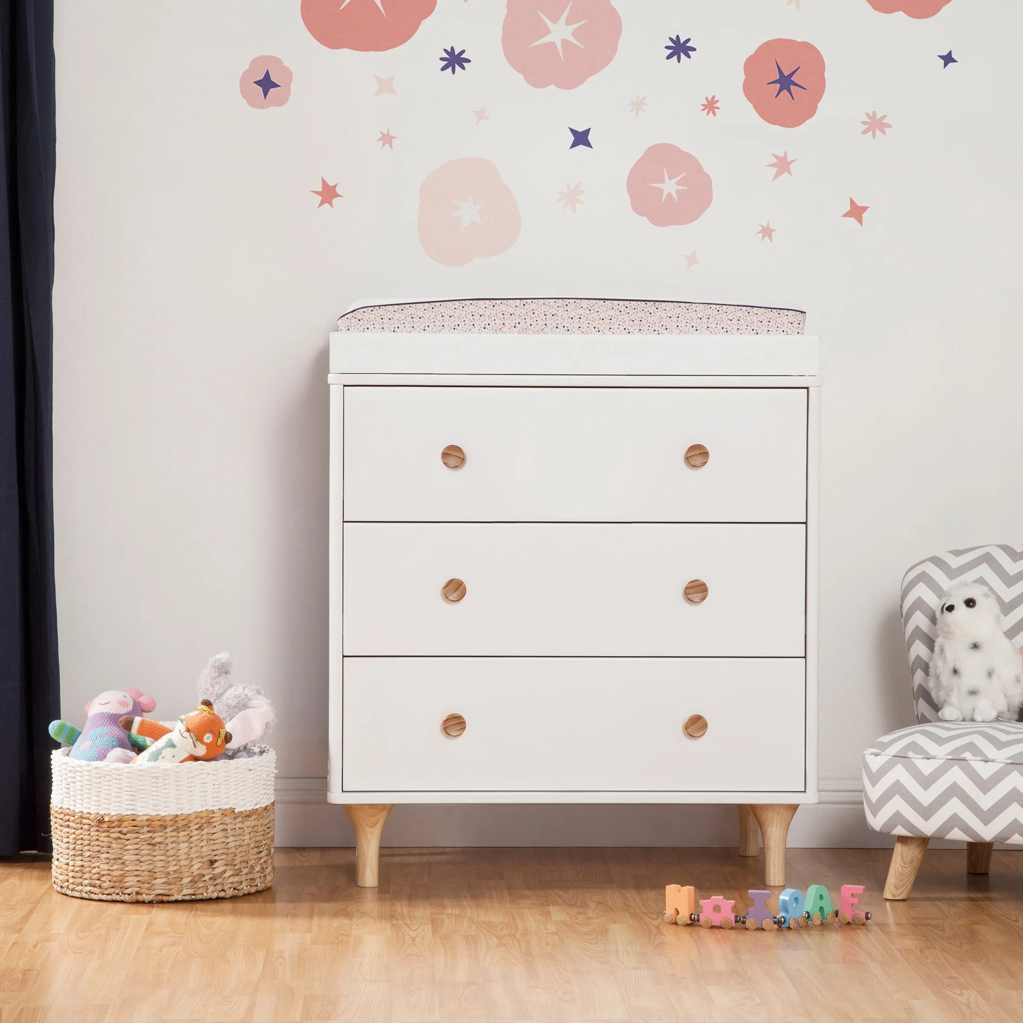 Lolly 3 Drawer Dresser Changer with Removable Changing Tray