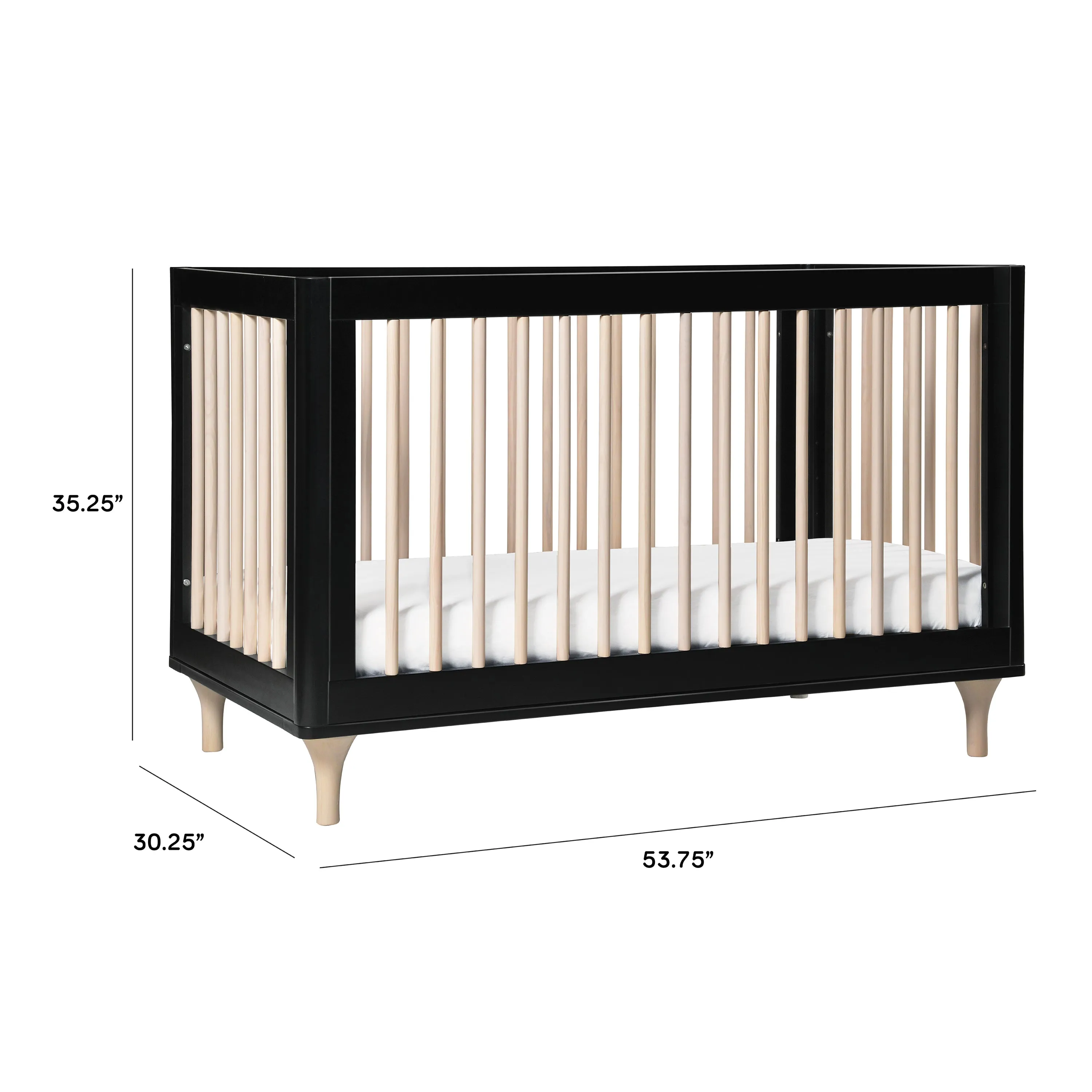 Lolly 3-in-1 Convertible Crib with Conversion Kit