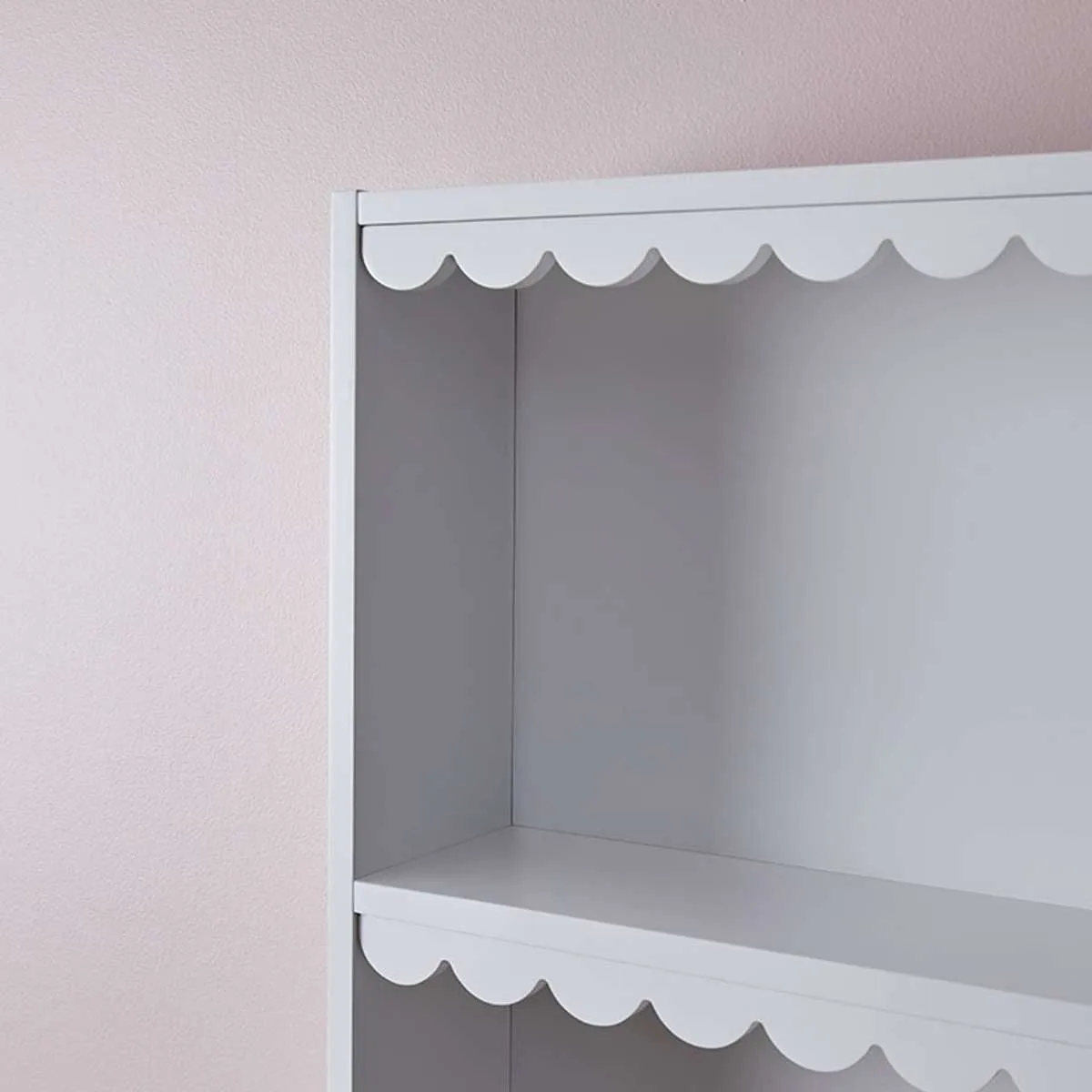 Maisie Scalloped Wall Shelf Mocka