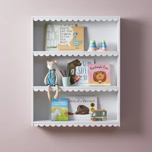 Maisie Scalloped Wall Shelf Mocka