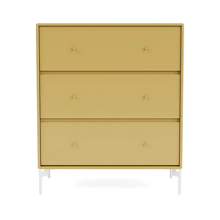 Montana Carry Dresser With Legs, Cumin/Snow White