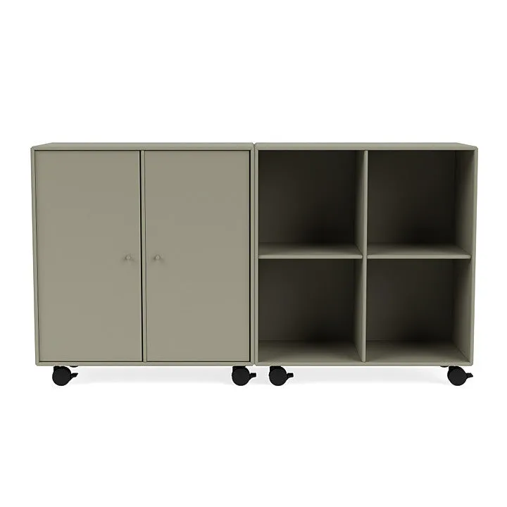 Montana Pair Classic Sideboard With Castors, Fennel Green