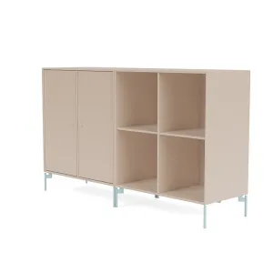 Montana Pair Classic Sideboard With Legs, Clay/Flint