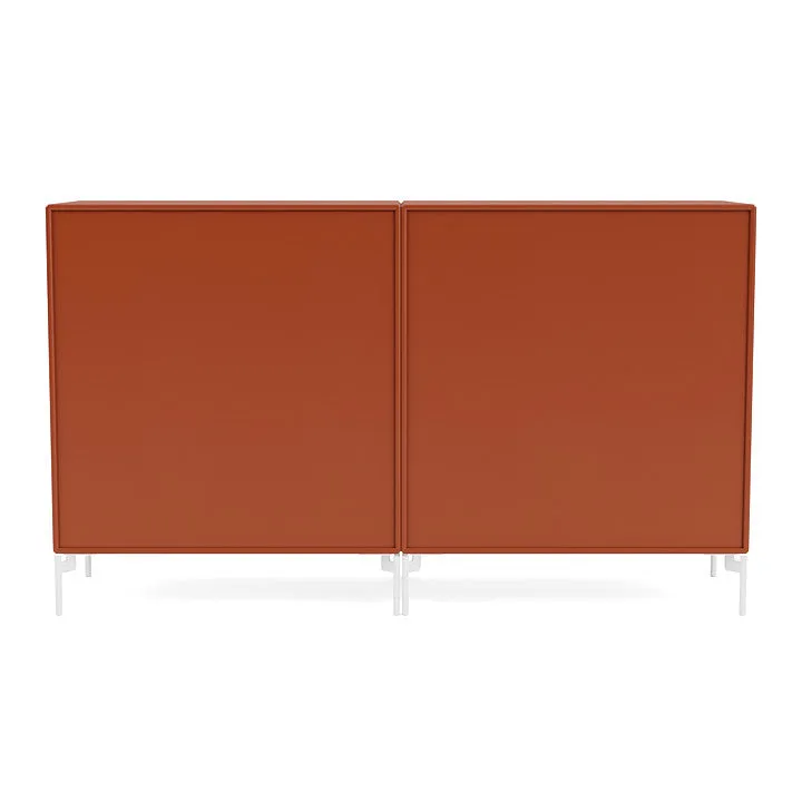 Montana Pair Classic Sideboard With Legs, Hokkaido/Snow White