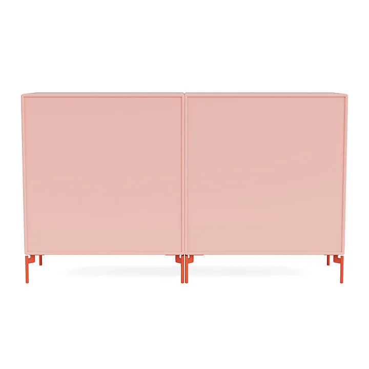 Montana Pair Classic Sideboard With Legs, Ruby/Rosehip