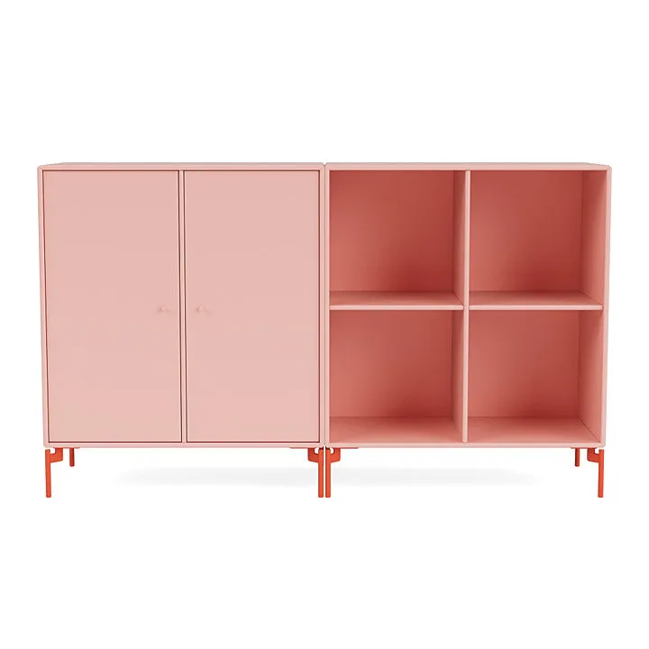 Montana Pair Classic Sideboard With Legs, Ruby/Rosehip