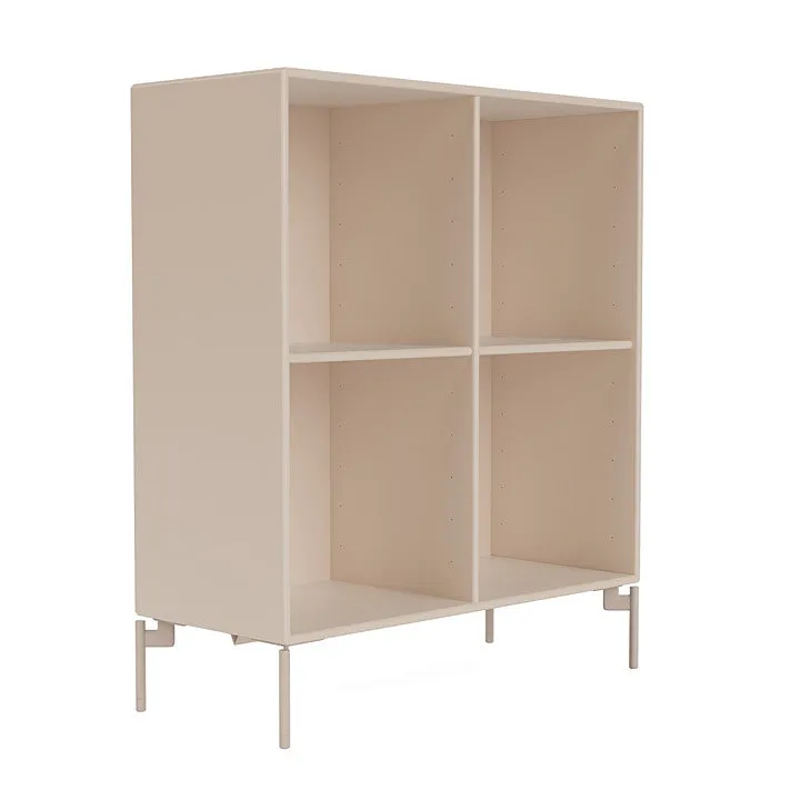 Montana Show Bookcase With Legs, Clay/Mushroom