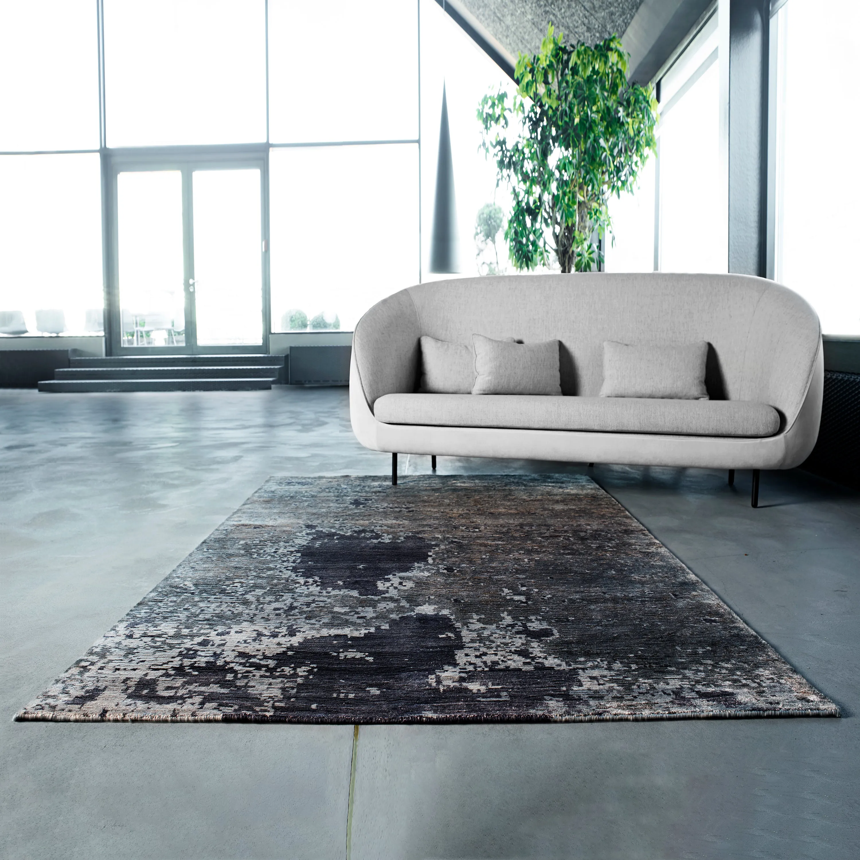 Moon Night Bamboo Rug