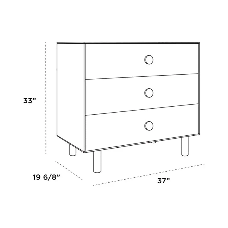 Moss 3-Drawer Dresser