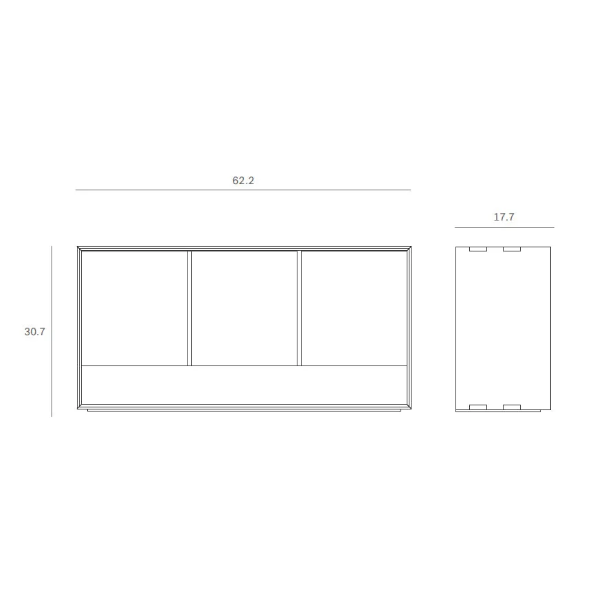 Nordic 3-Door Sideboard