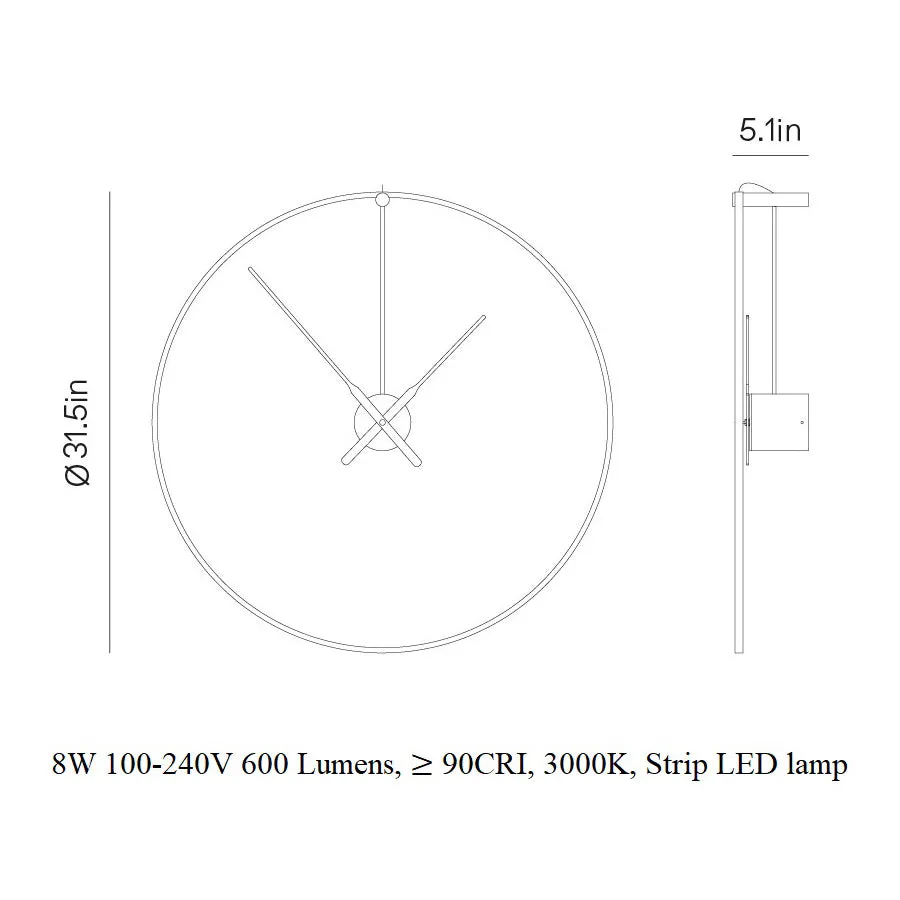 Ombra Wall Clock