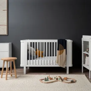 Orlando Contempo Cot - White Mocka