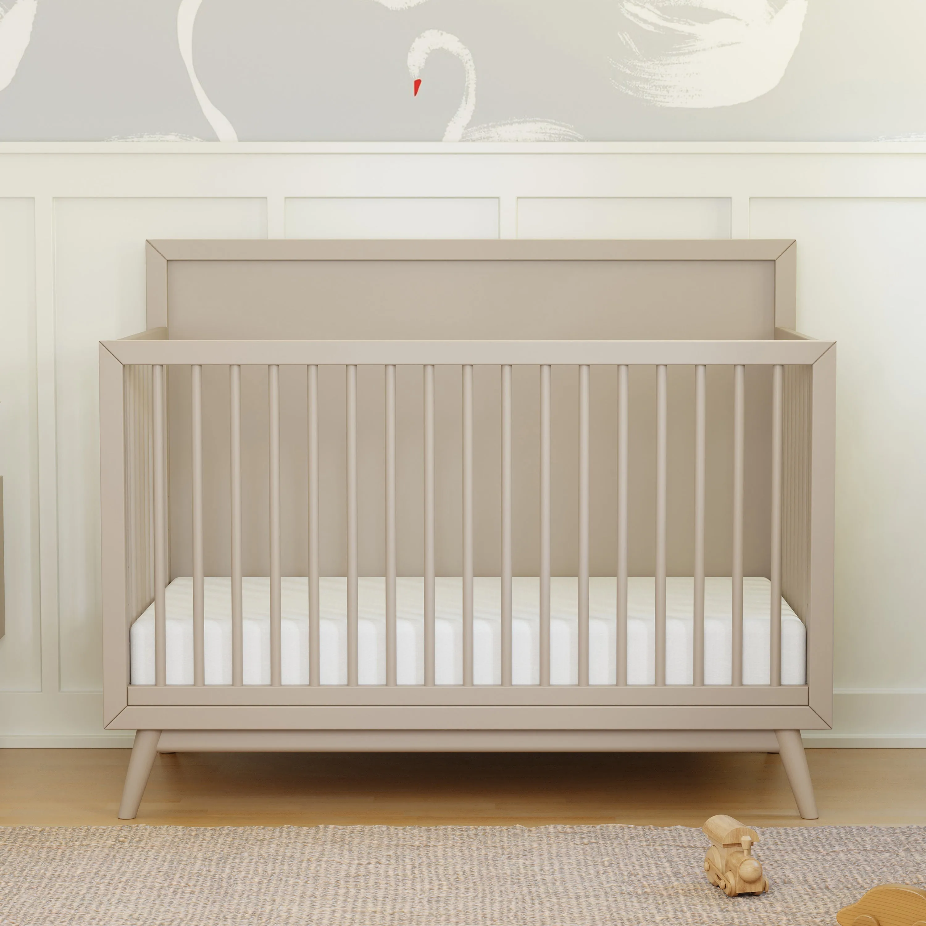Palma 4-in-1 Convertible Crib with Toddler Bed Conversion Kit