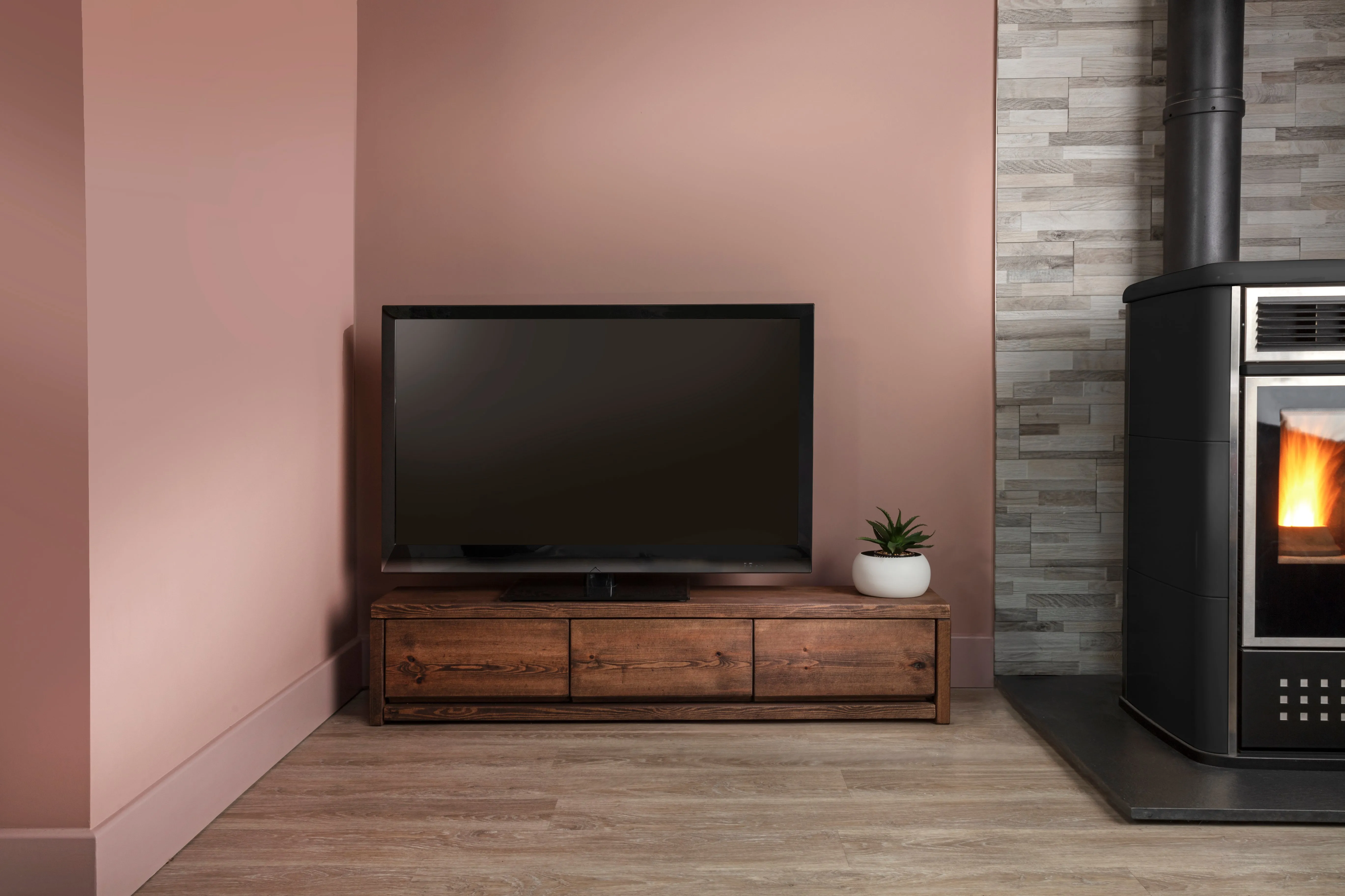Pandon TV Stand 3 Drawers Funky Chunky
