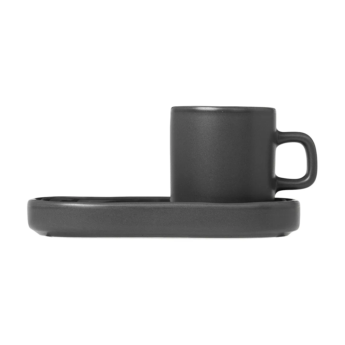 Pilar Espresso Cup with Tray (Set of 2)