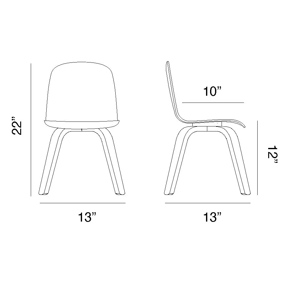 Play Chair without Ears (Set of 2)