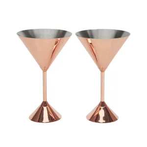 Plum Martini Glasses (Set of 2)