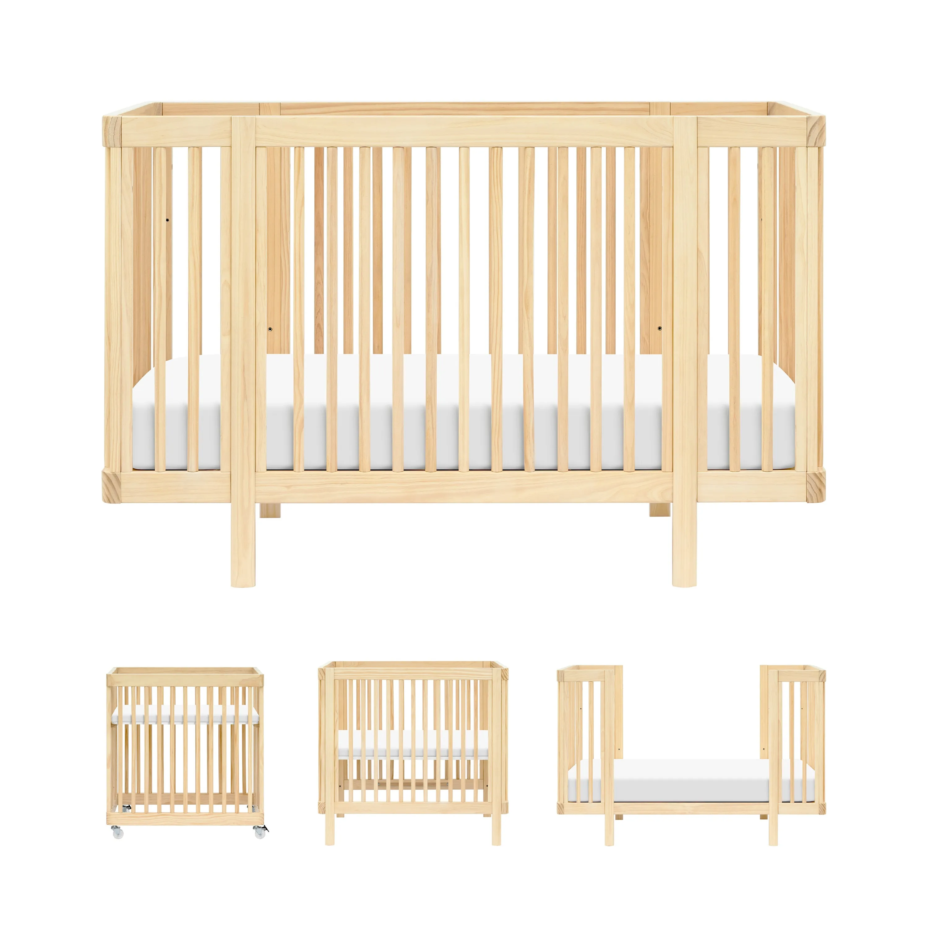 Pogo 8-in-1 Convertible Crib with All-Stages Conversion Kits
