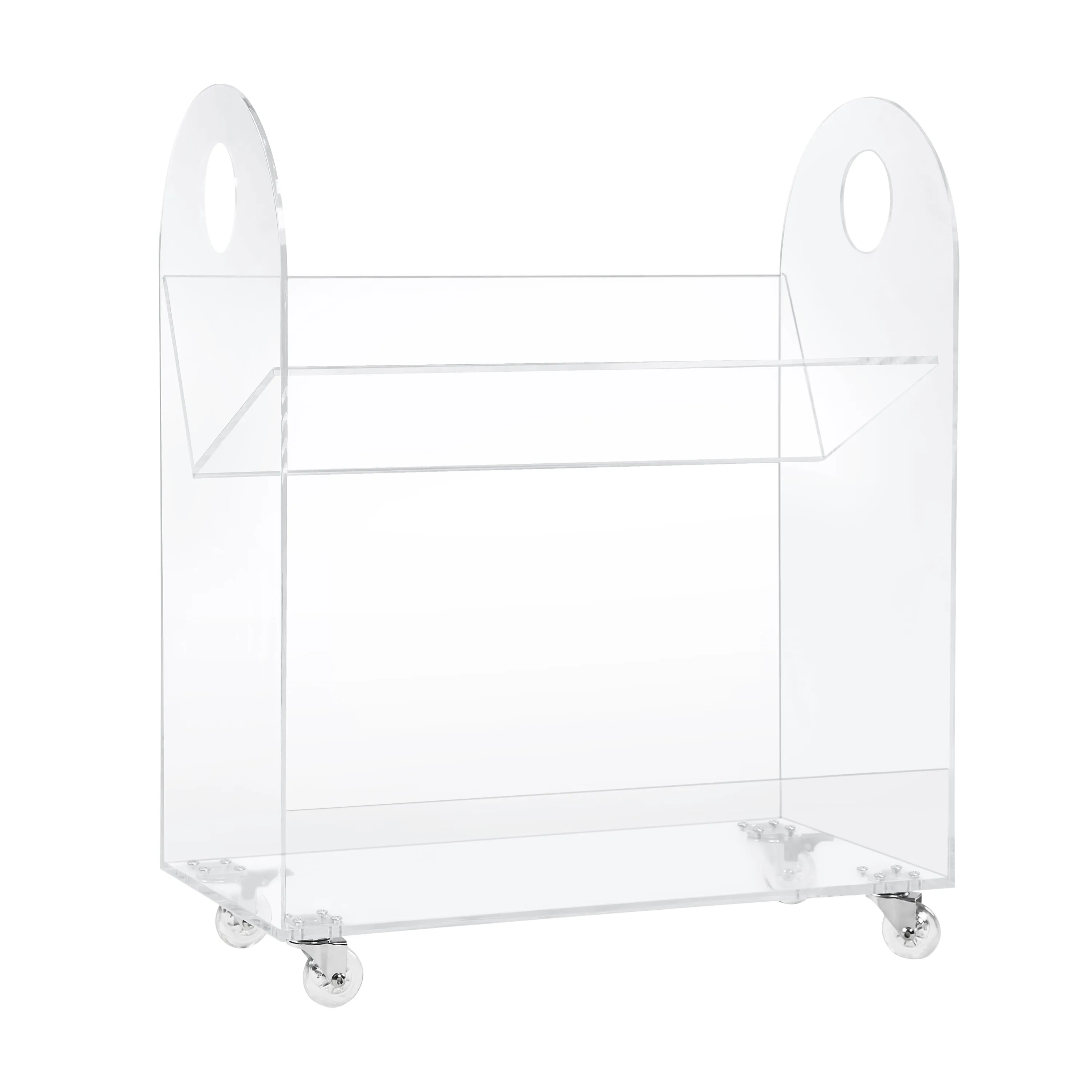 Presto Acrylic Bookcase and Cart