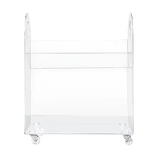Presto Acrylic Bookcase and Cart
