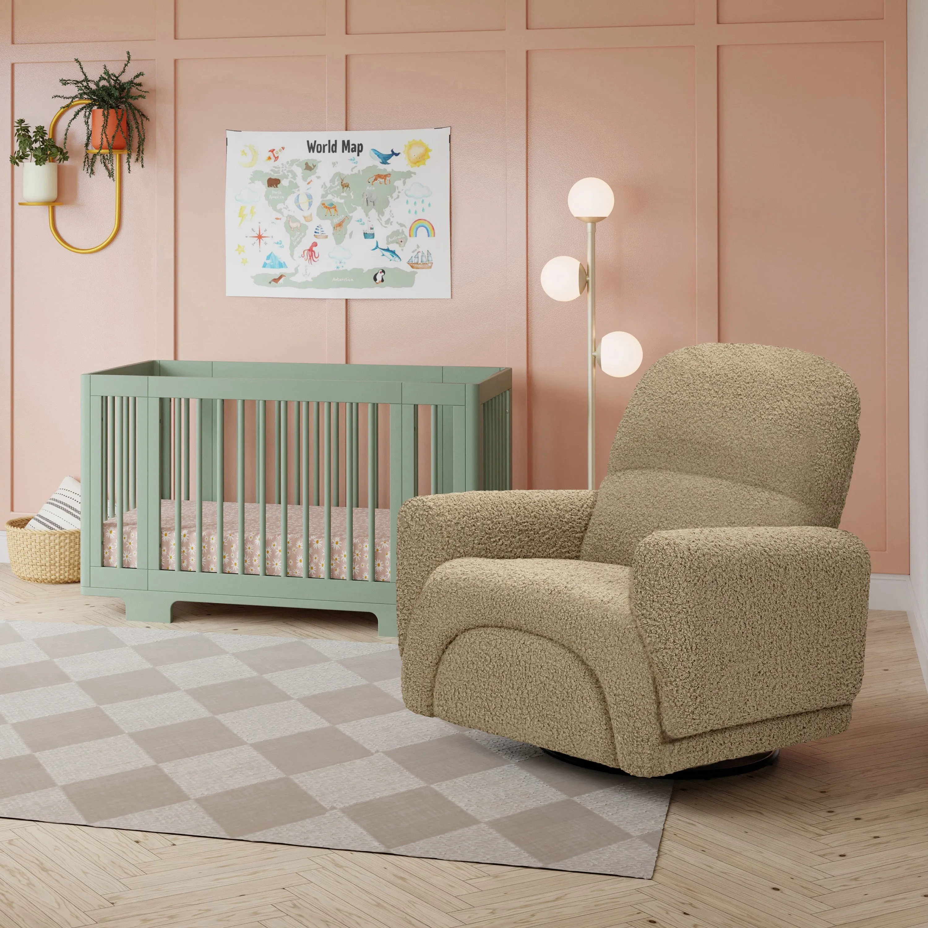 Rainbow Recliner and Swivel Glider