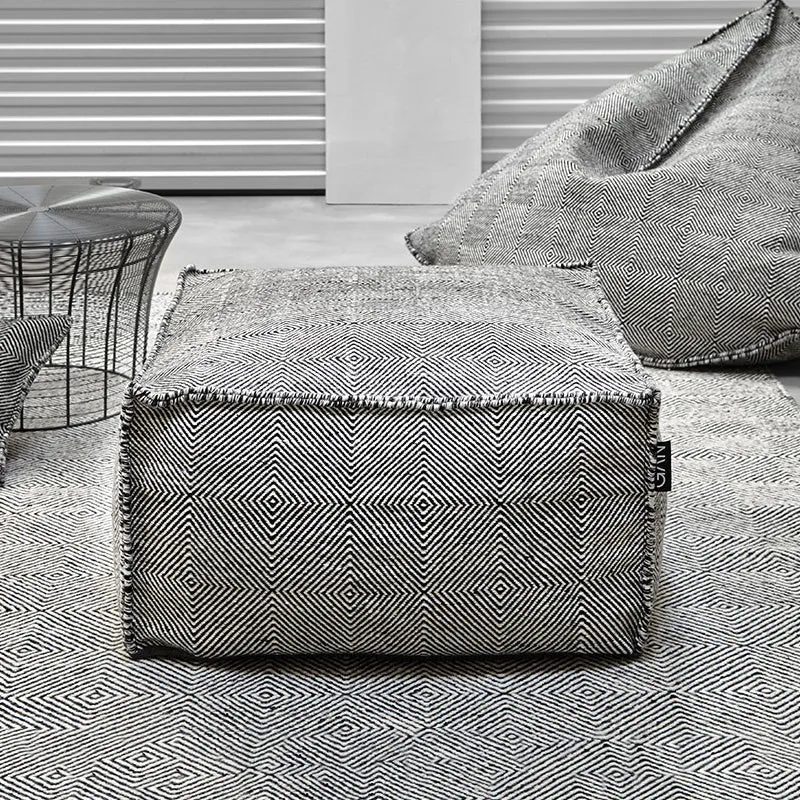 Sail Space Square Pouf