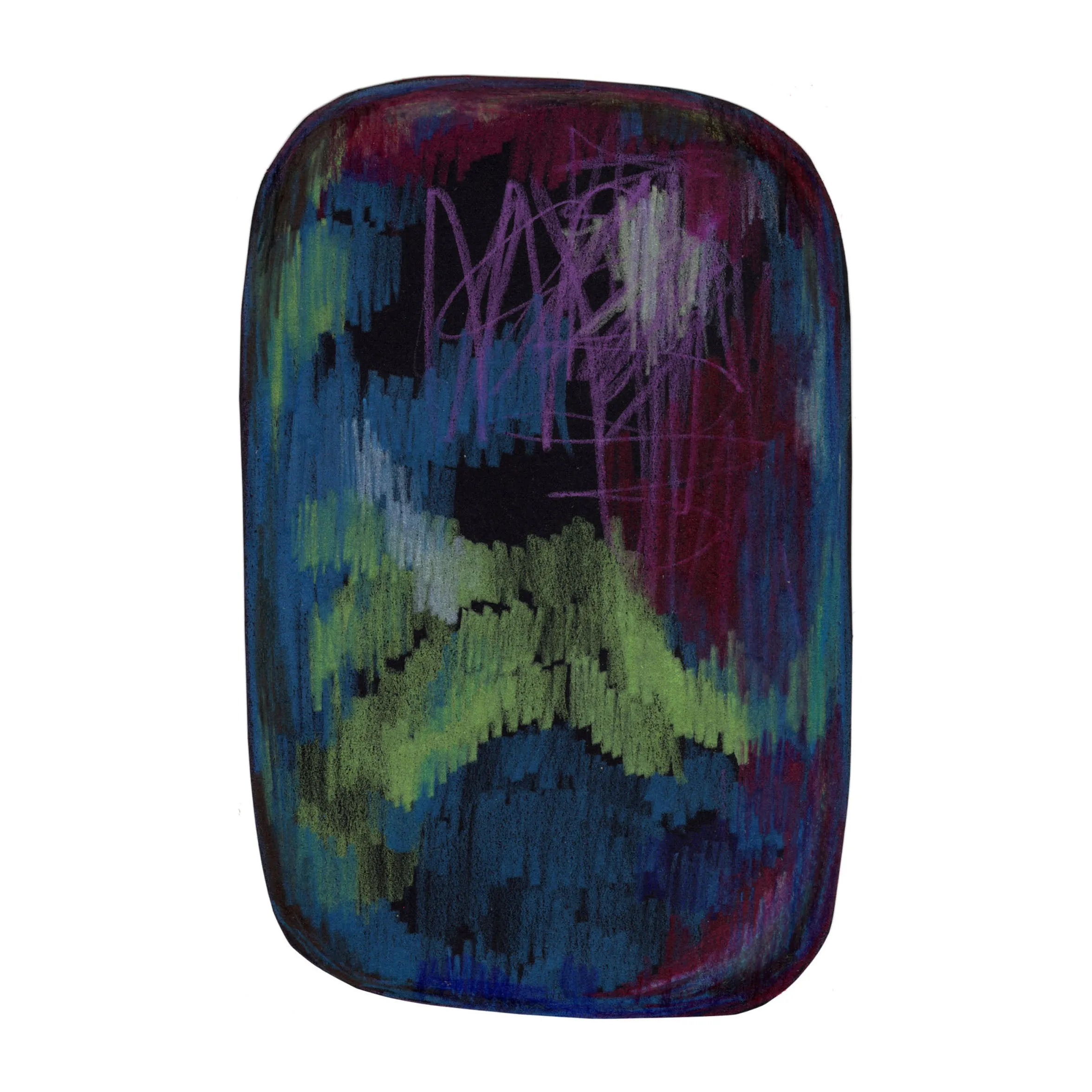Scribble Black/Green/Blue Rug