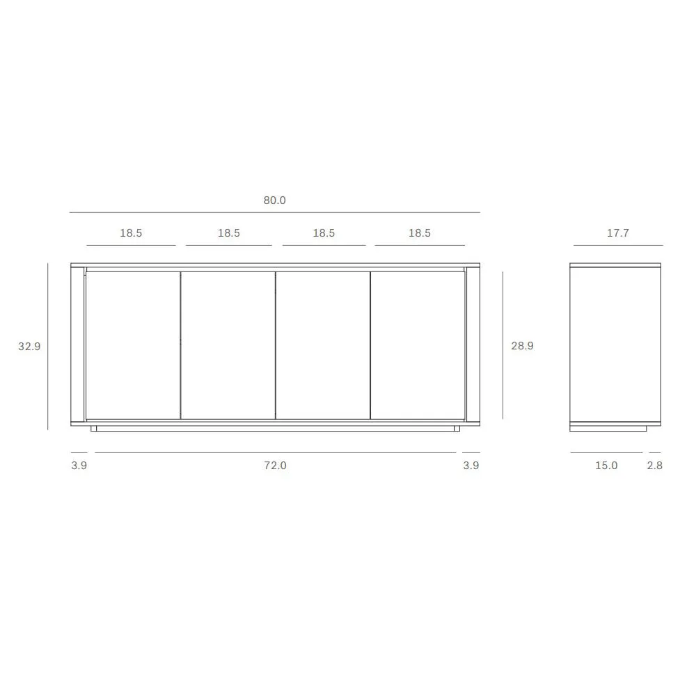 Shadow 4-Door Sideboard