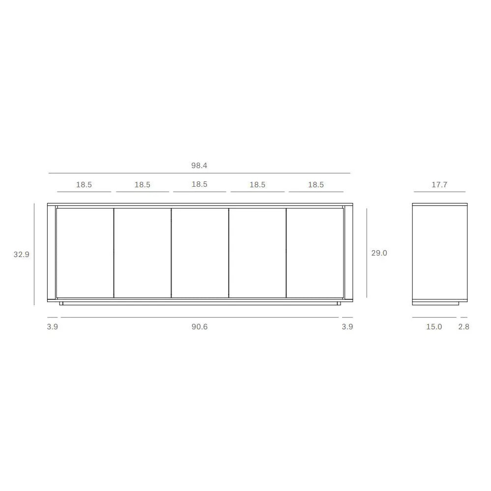 Shadow 5-Door Sideboard