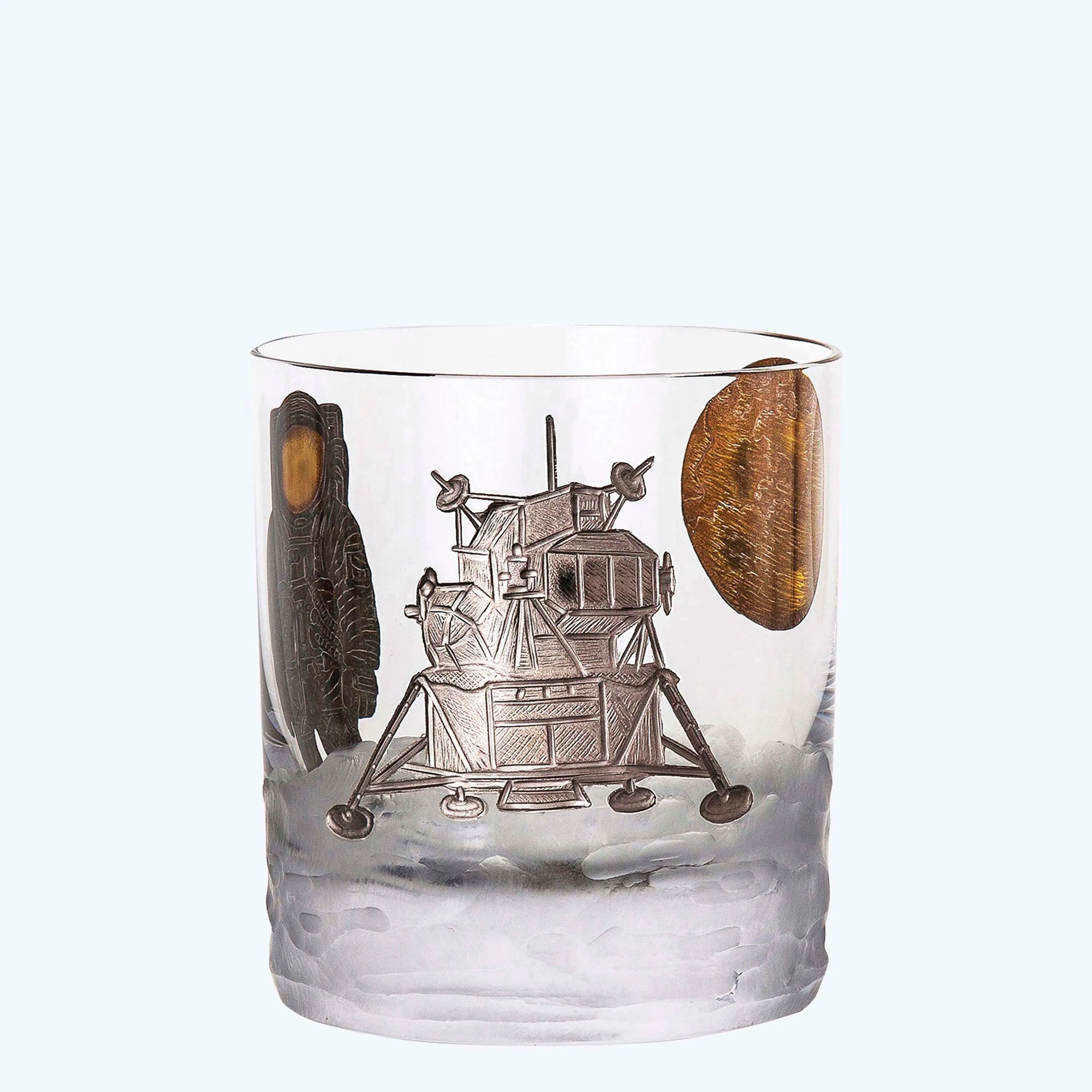 Space Race Double Old-Fashioned Glass