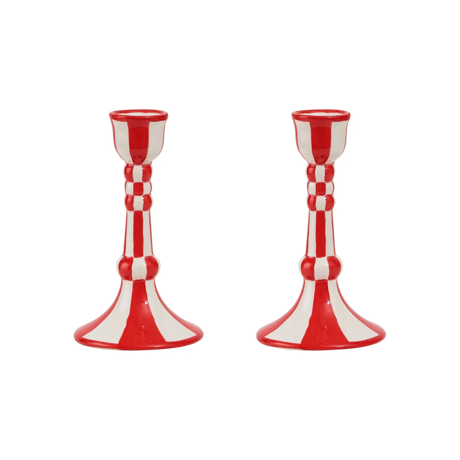 Still Life Hand-Painted Candle Holder (Set of 2)