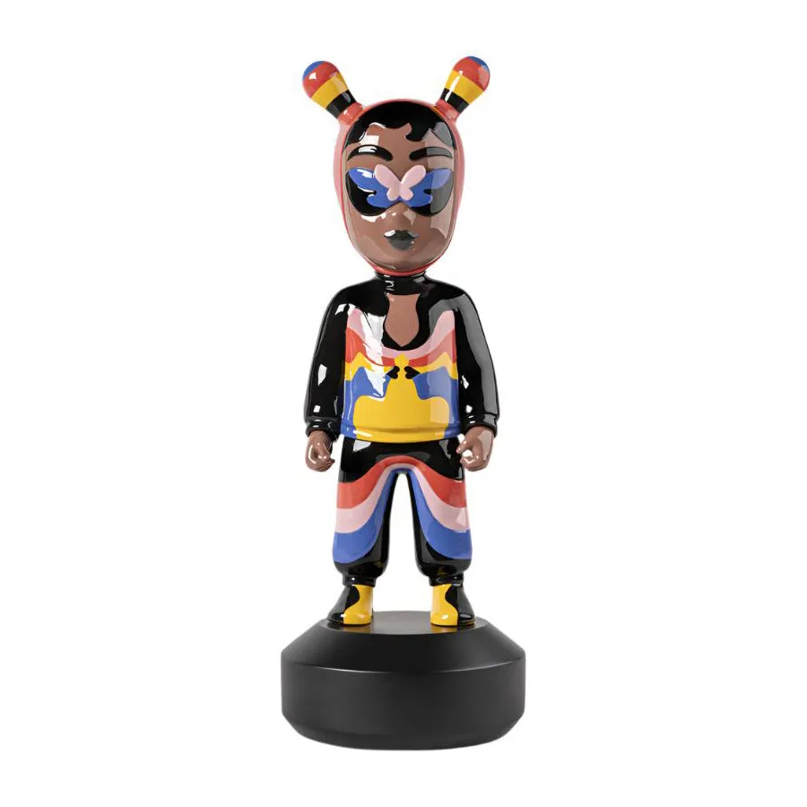 The Guest Figurine by Jade Purple Brown