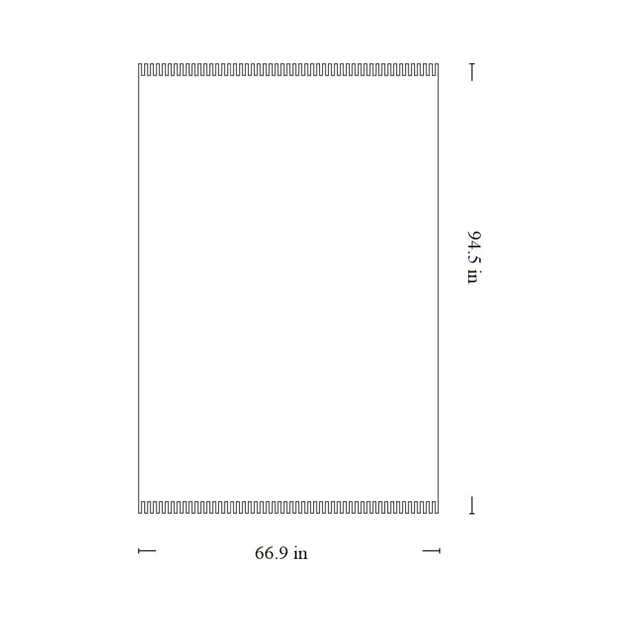 The Moor Rectangle Rug with Fringe