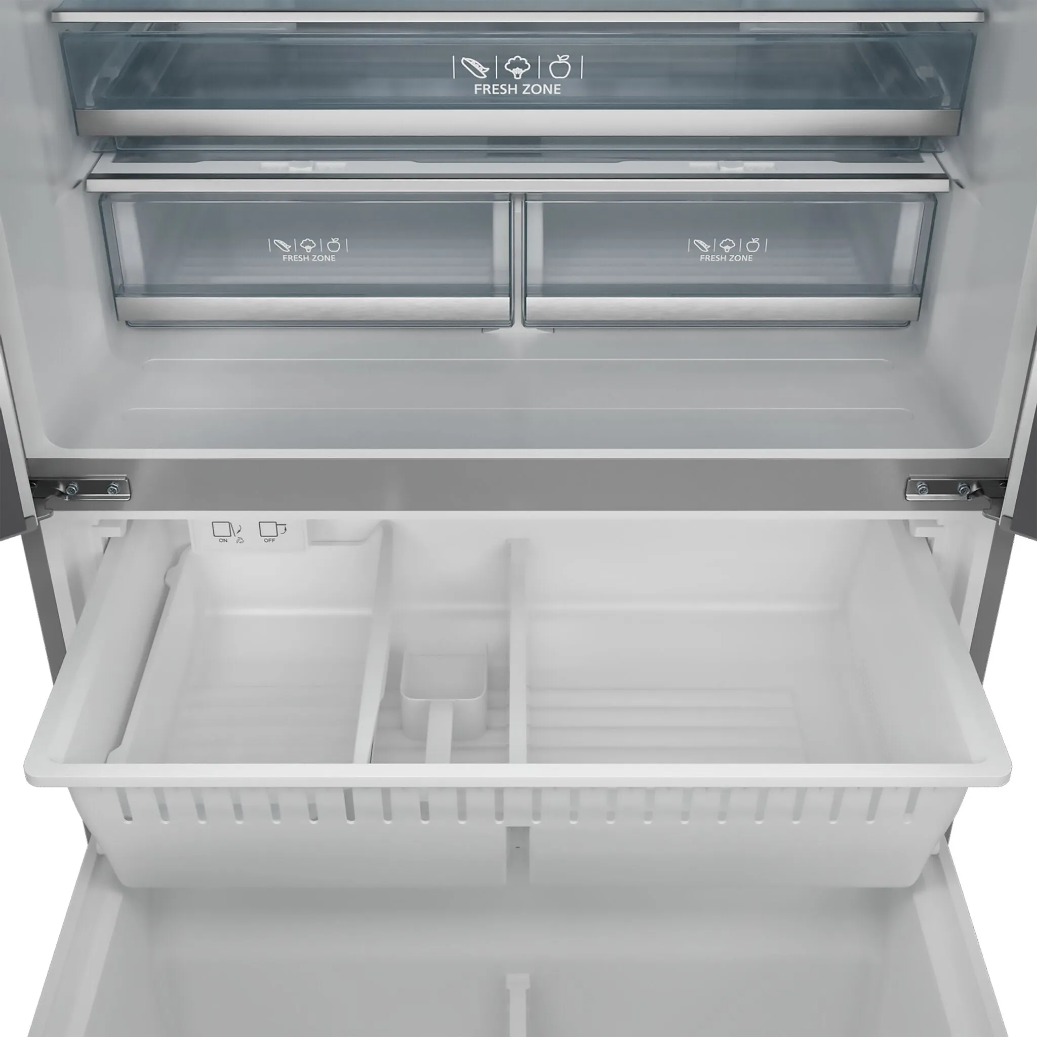 Thor Kitchen Stainless Steel French Door Counter-Depth Refrigerator with Ice Maker| Gordon Ramsay Collection (20.3 cu.ft.) - RF3621CTD99-BRZ