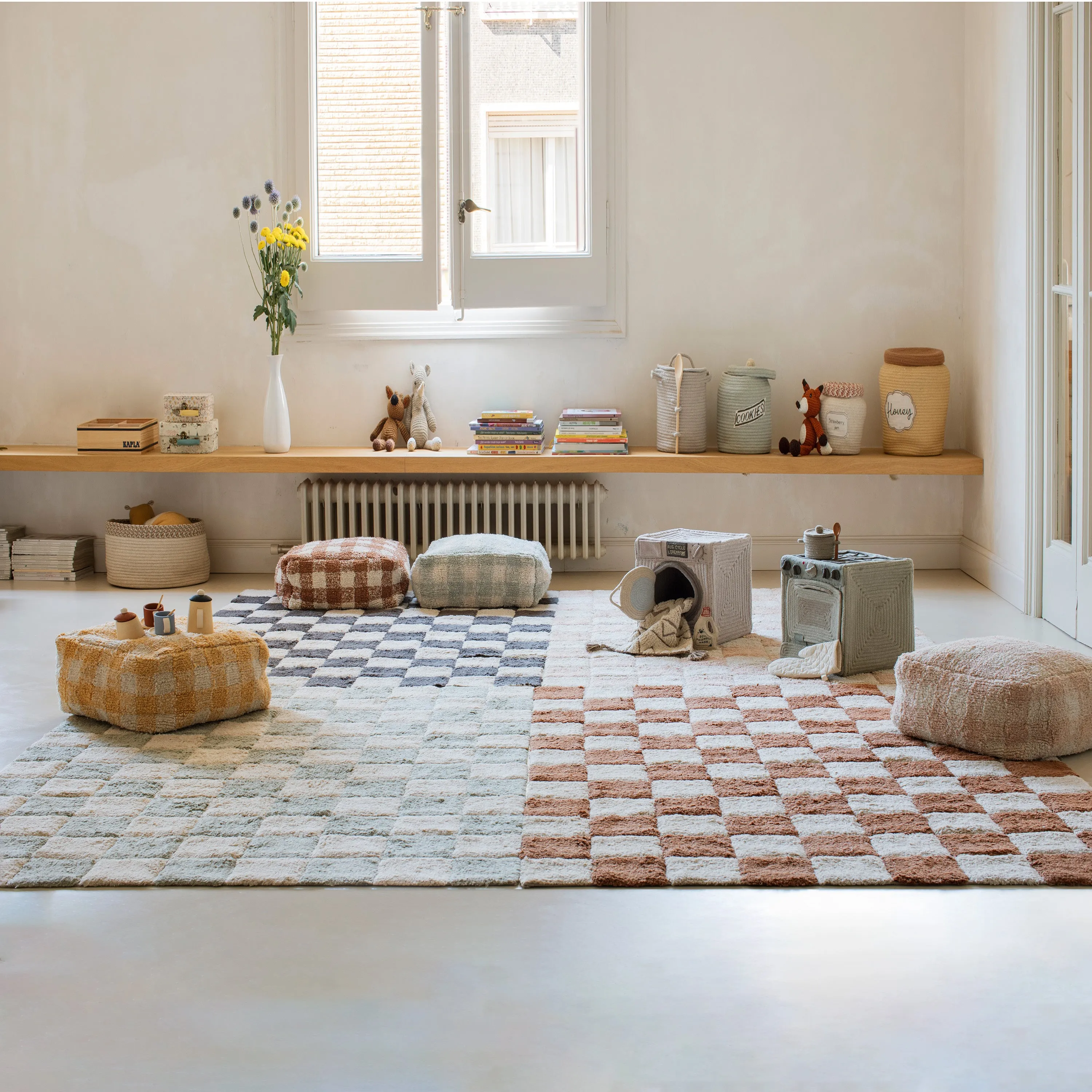 Tiles Washable Kitchen Rug