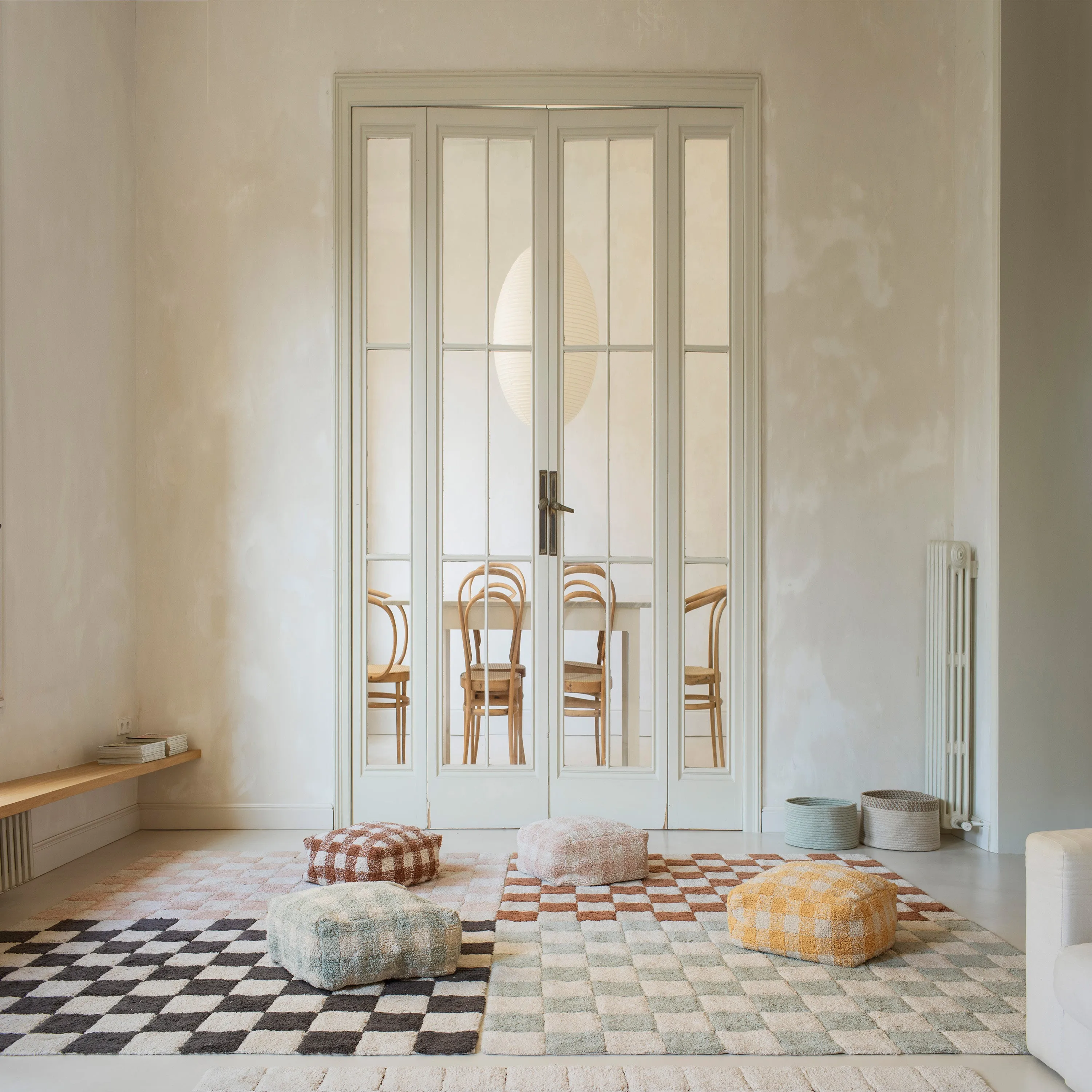 Tiles Washable Kitchen Rug