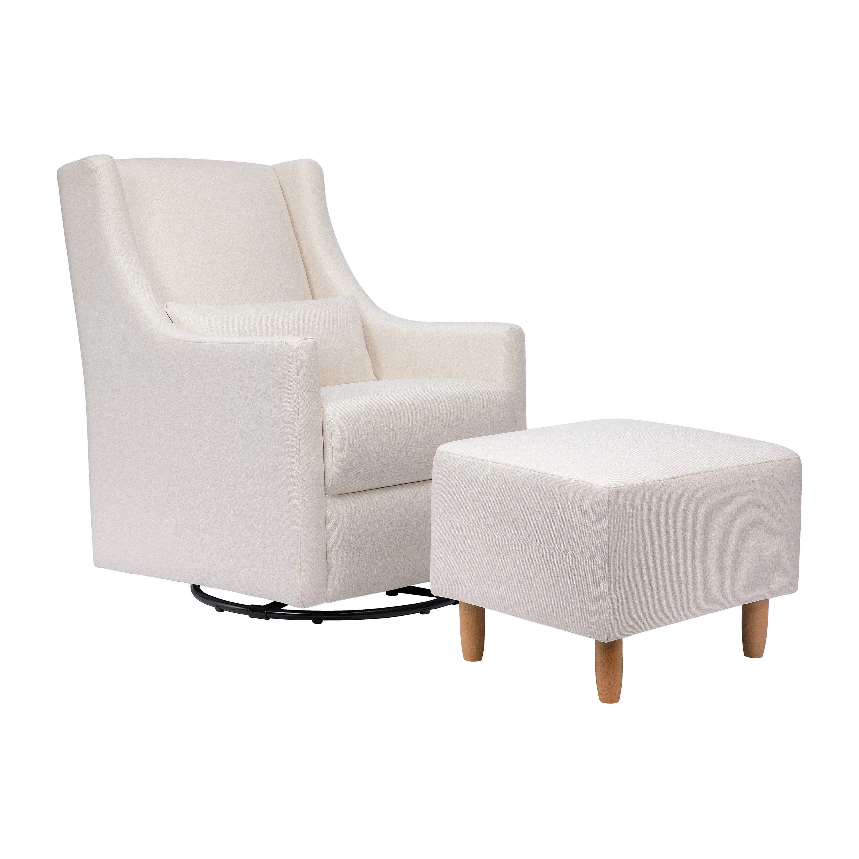 Toco Swivel Glider and Stationary Ottoman