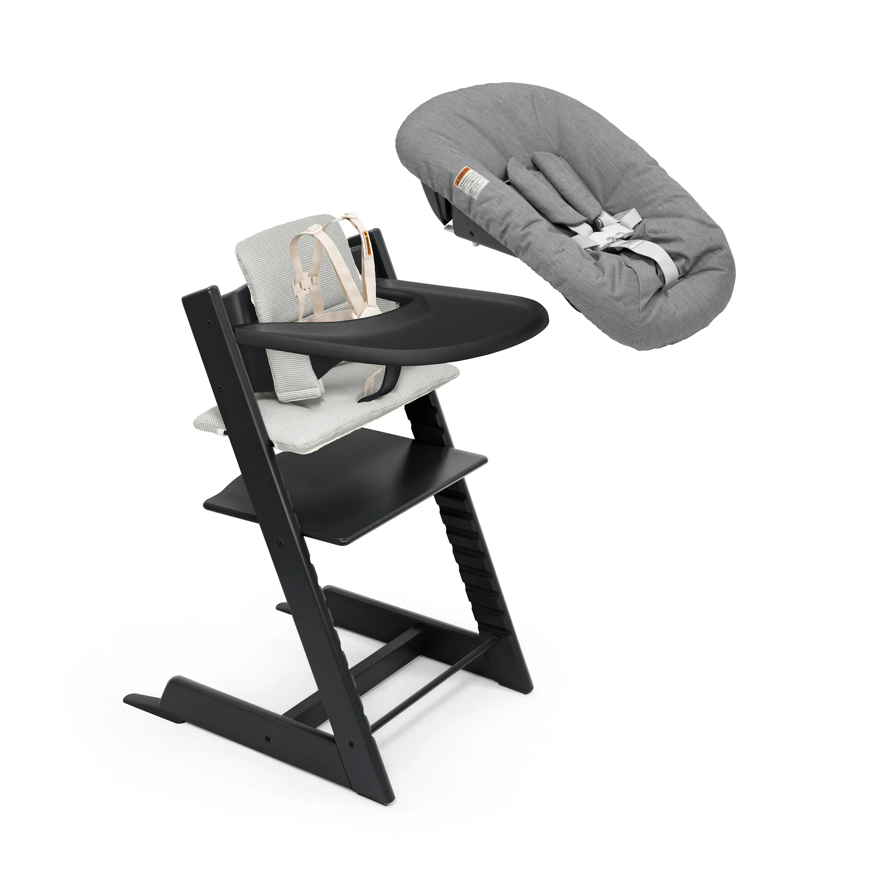 Tripp Trapp High Chair and Newborn Set with Tray