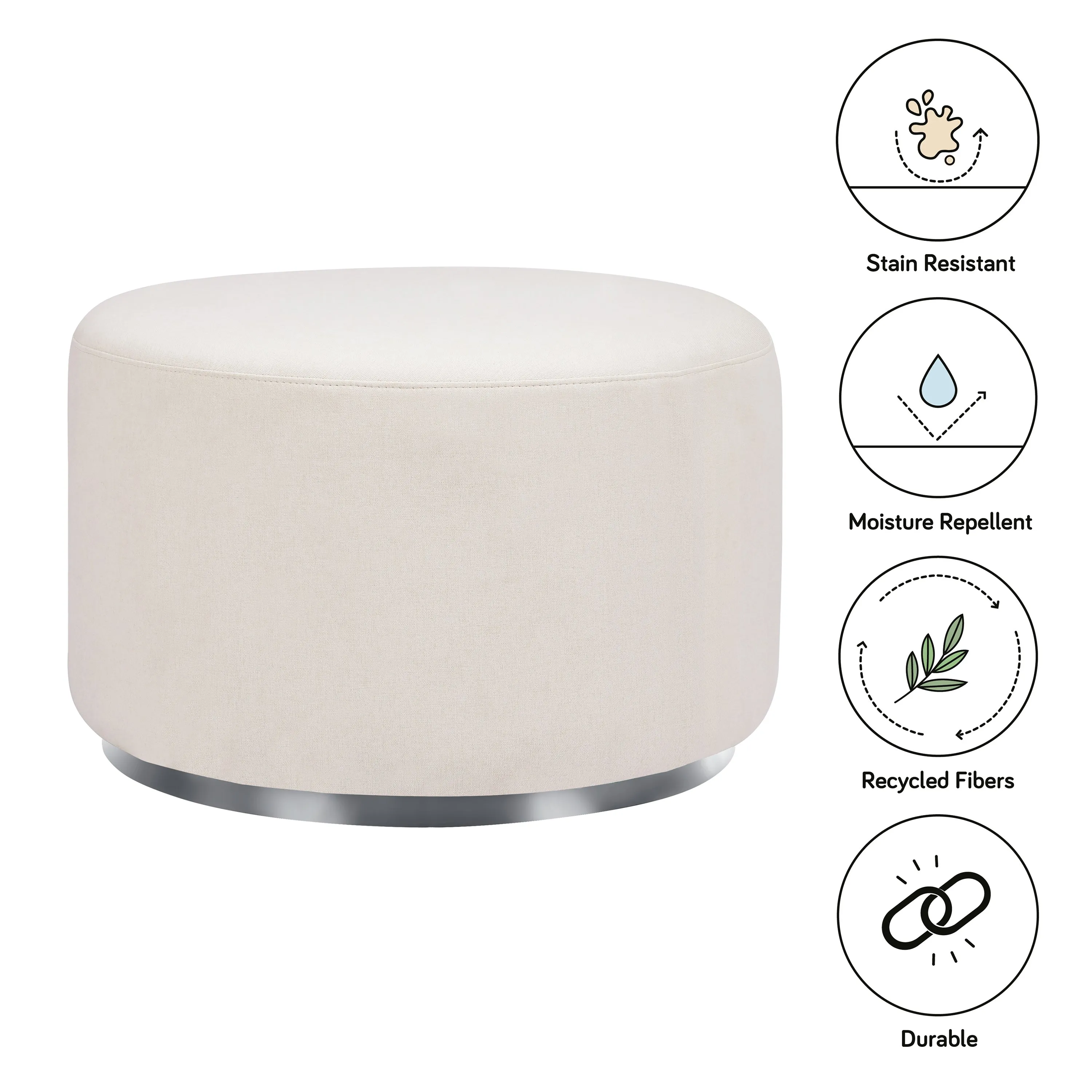 Tuba Gliding Ottoman