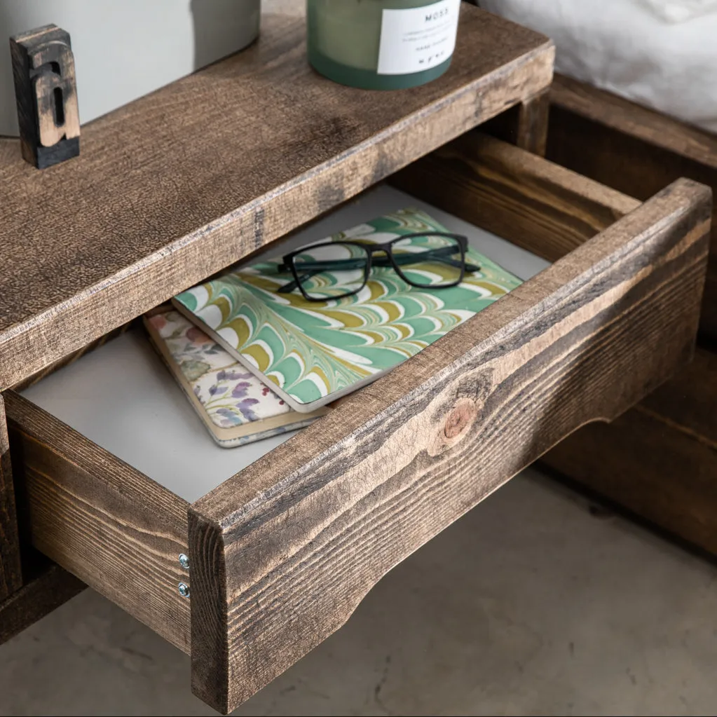 Wansbeck Floating Bedside Table Funky Chunky